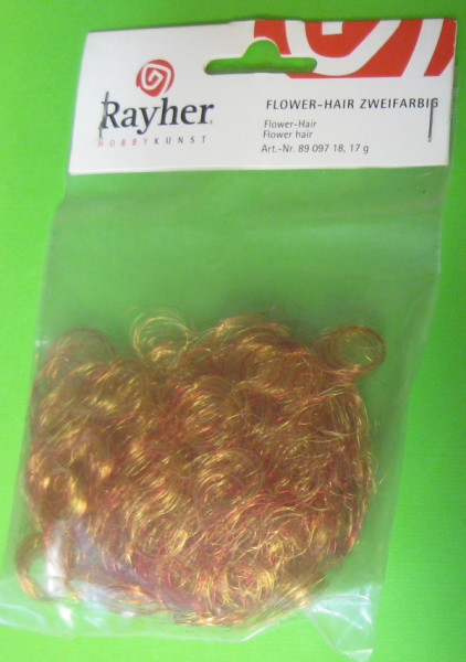 8909718 Flowerhair Zweifarbig rot gold 17g