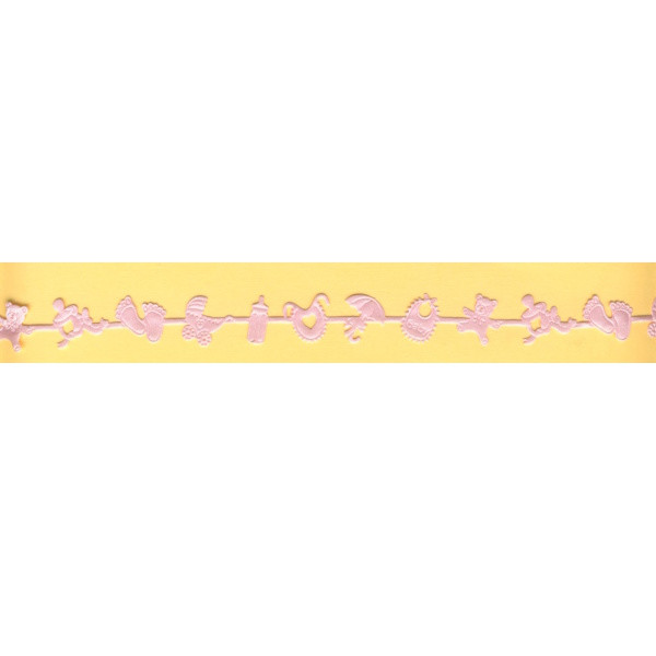 5158820 Satinband Babymotive 15mm rosa lfdm