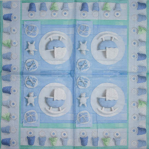 Serviette Nachwuchs Junge