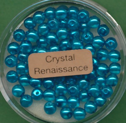 078004854 Crystal Renaissance Perlen 4mm türkis 75 Stück in Dose