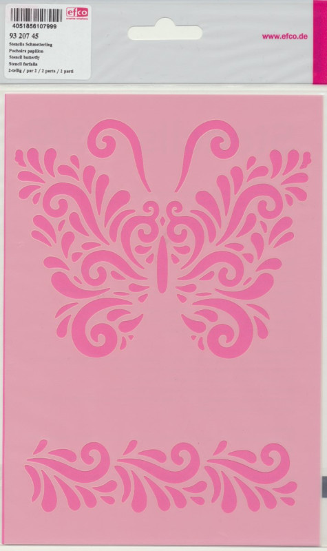 Stencil Schmetterling Größe 14,5x20,5cm