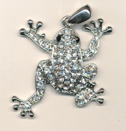 22526000 Metallteil Frosch ca. 40mm
