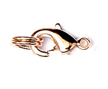 514007761 Karabiner mit Spaltring 10mm rosegold