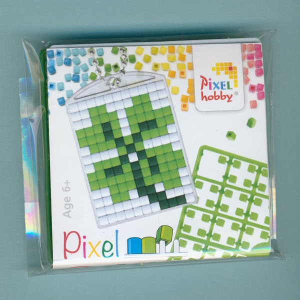 23076 Pixelhobby Medaillon Set Kleeblatt