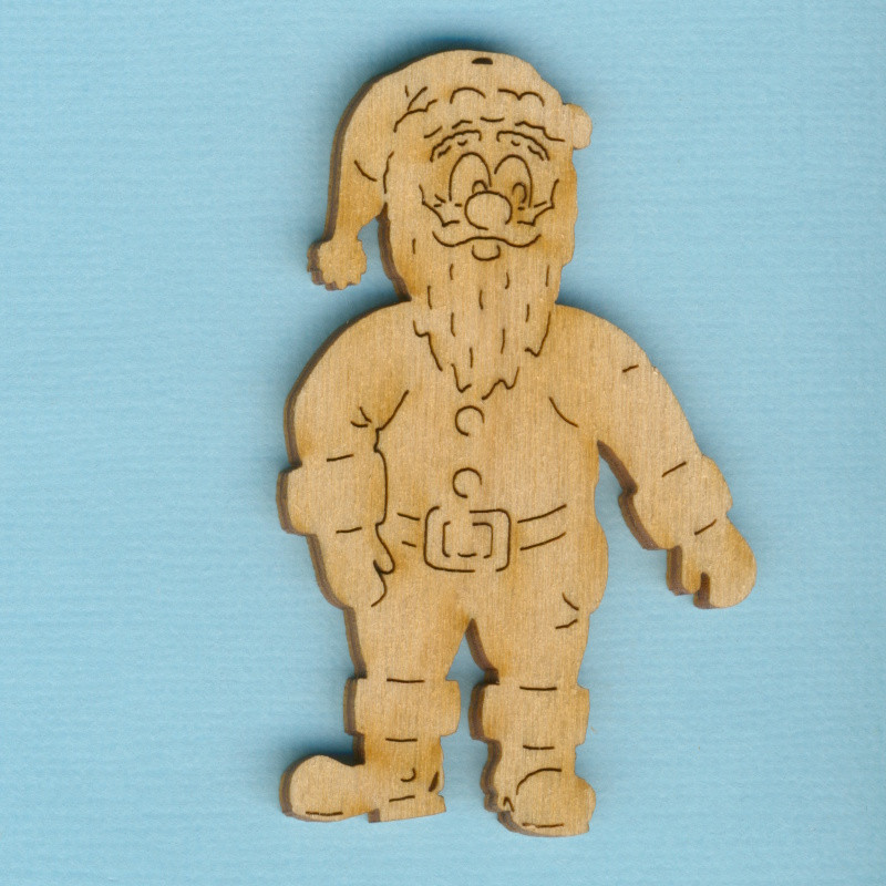 nkh8306 Holz Deko Nikolaus stehend 6cm