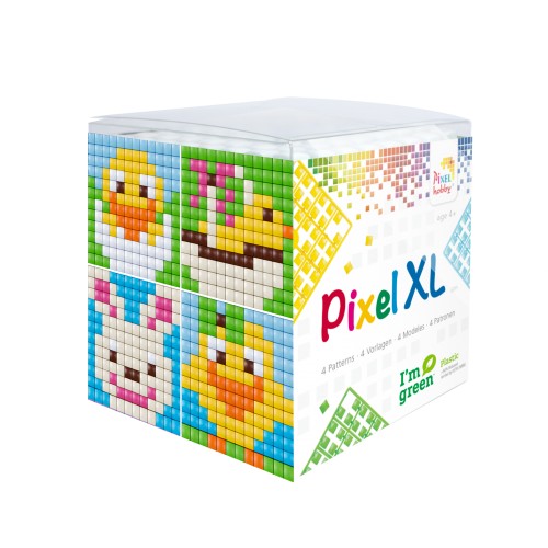 Pixelset XL Küken und Hase