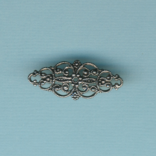 2141248 Armband Zwischenstück Ornament länglich 31x13mm altplatin