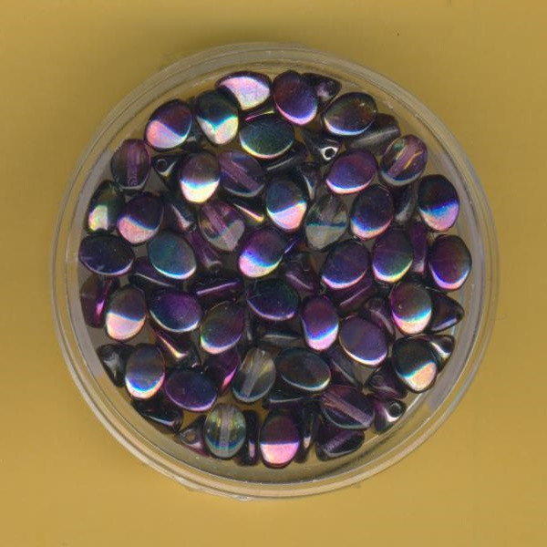 5995500 Pinch Beads 5x3mm Crystal Magic Purple 80 St.