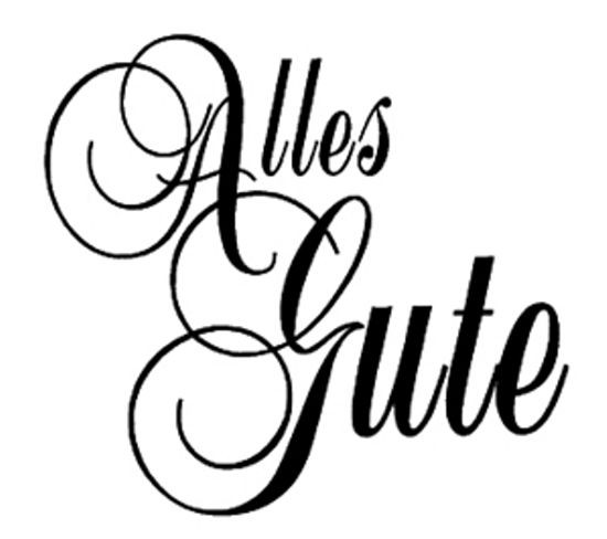 1816401 Holzstempel Alles Gute 5x5cm