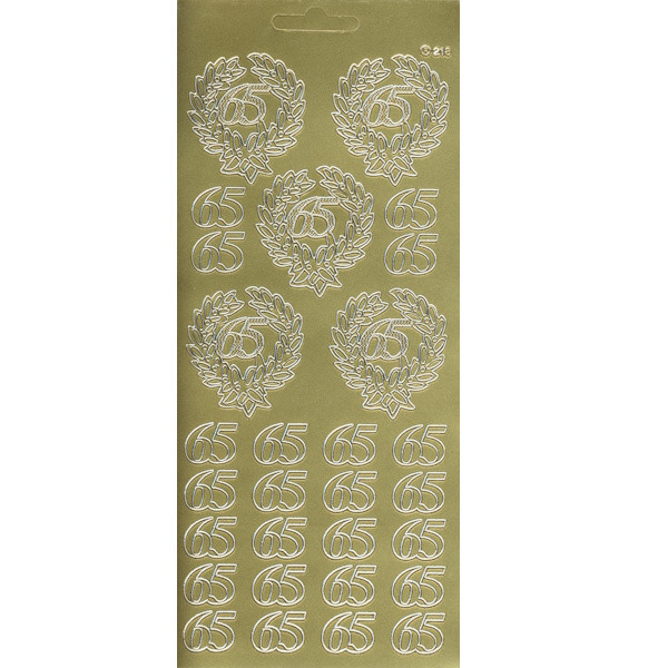 cl65g Sticker 65 gold