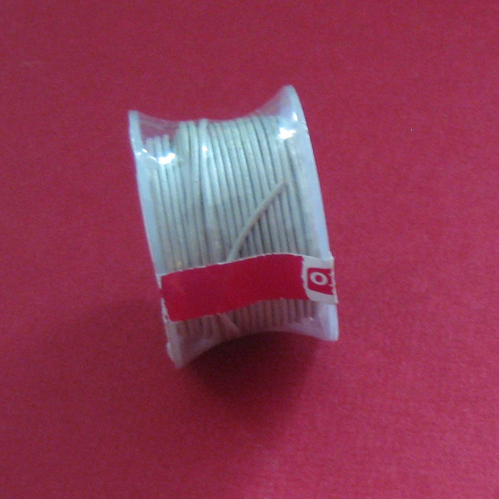 2003991 Lederriemen 1mm silber 9m