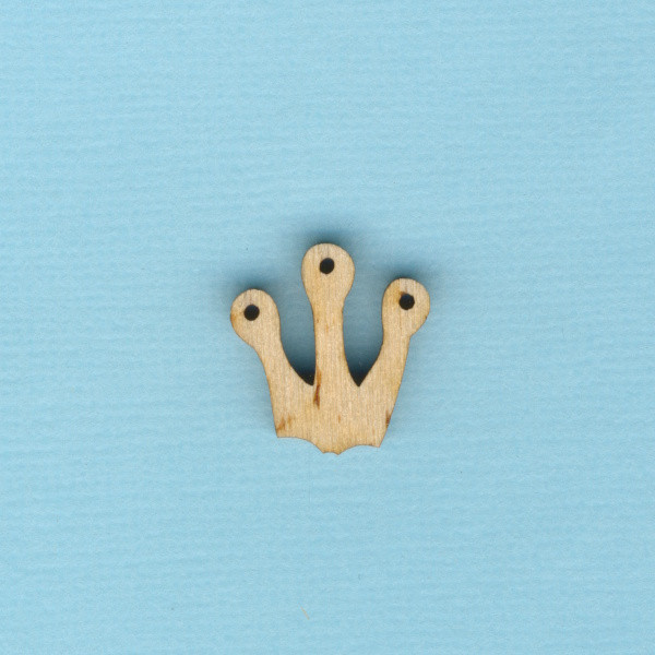 frh9005 Holz-Deko Krone für Frosch 5-6cm
