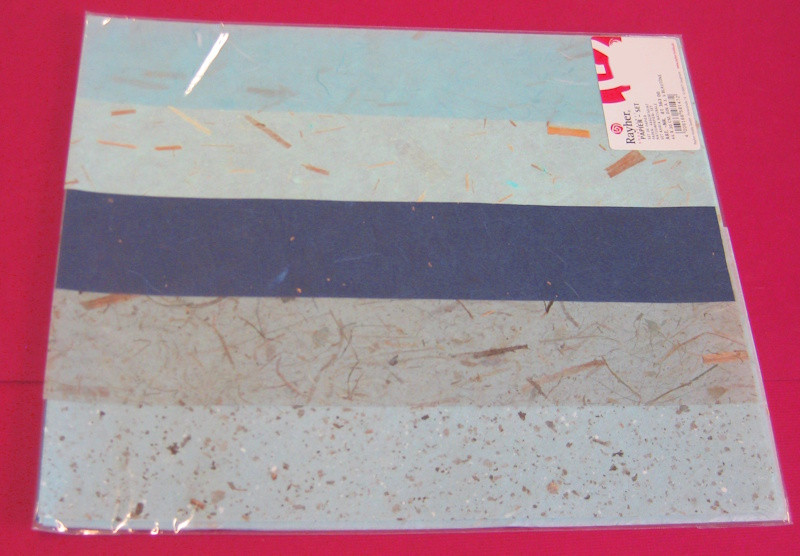 81363001 Rayher Papier-Set Naturpapier A3 blautöne