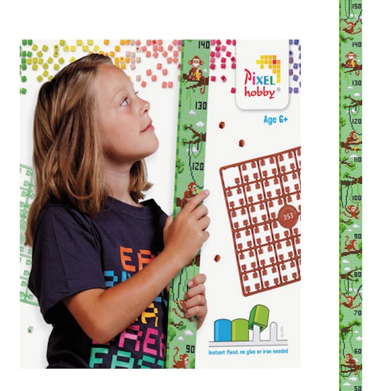 917008 Pixelhobby Klassik Set Messlatte Affen