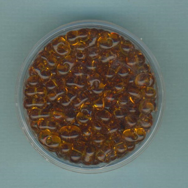 80018 Farfalle Perlen 6,5x3mm bernstein transparent 18,5g