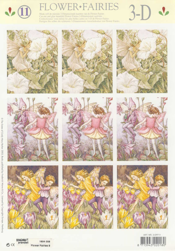 1604008 3D Motivbogen A4 Flower Fairies 8