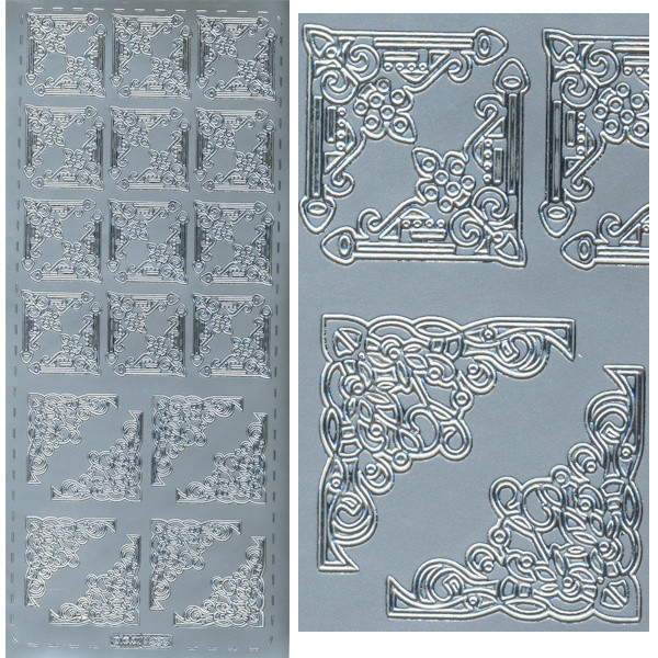 pu268s Sticker Ecken 11 silber