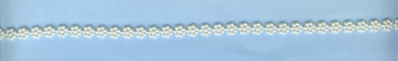 321152 Schmuckgirlande Blumen 7mm creme lfdm