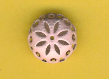 Ornamentperle 14x8mm pastellrosa