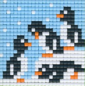 77660 Pixelhobby Set kleine Basisplatte Papagei