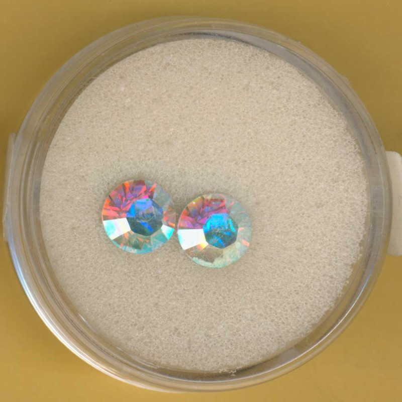1115-08144 Swarovski Strassstein spitz 8mm kristall AB 2 Stück