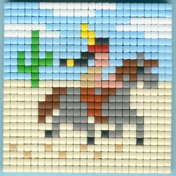 77664 Pixelhobby Klassik Set kleine Basisplatte Indianer