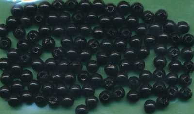 1031089 Wachsperlen 4mm schwarz 100 Stück in Packung