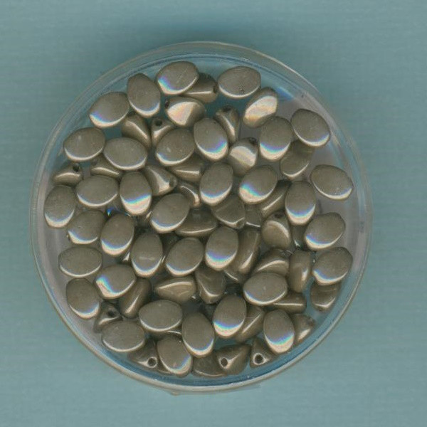 5914449 Pinch Beads 5x3mm grau luster 80 St.