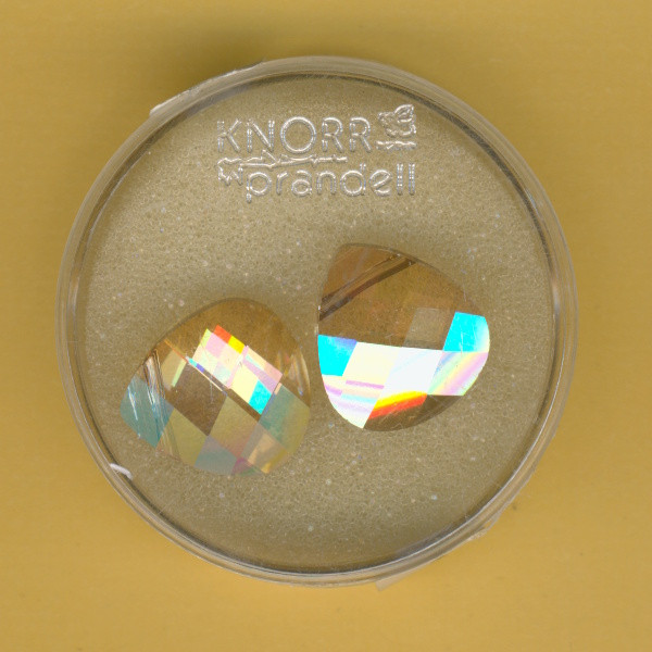 2213304 Swarovski Flat Briolett 15,4x14mm golden shadow 2 Stück