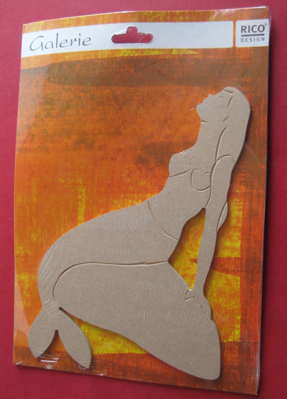 084010000 Holz Dekor Meerjungfrau 17,2x27,6cm
