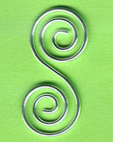 597206921 Metallzwischenteil Spirale silber 60x27mm
