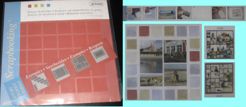 vigri Scrapbooking Markierungsgitter 31,5x31,5cm