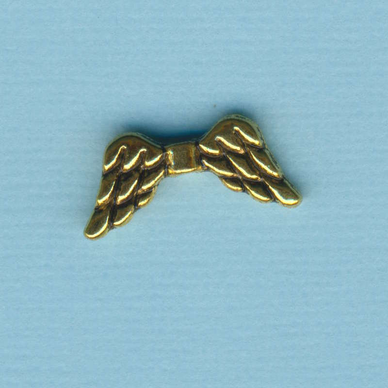 2480502 Metallzierteil Flügel 19mm gold