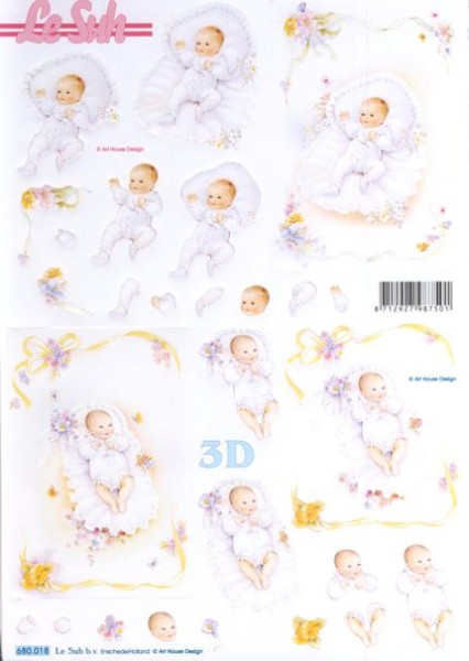 3D-Stanzbogen Baby
