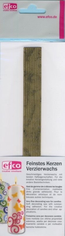 3514095 Wachsstreifen rund 200 x 2mm Sprenkel gold 10 Stück