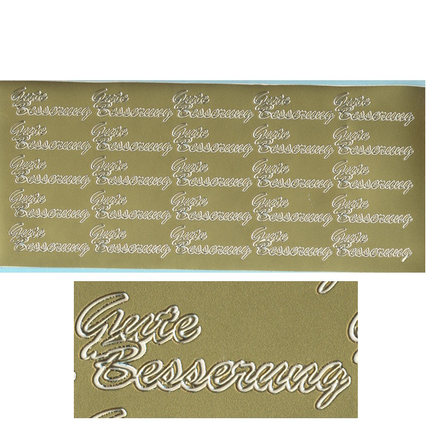 028g Sticker Gute Besserung 2 gold