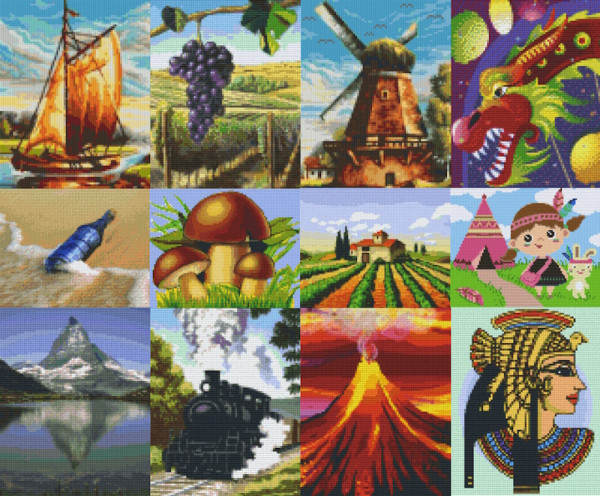 Pixelhobby 4 Basisplatten Sets