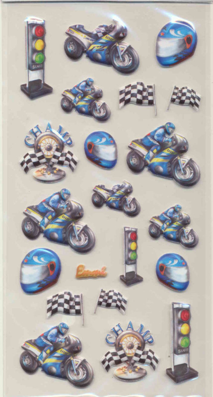 3451259 Creapop Softysticker Motorrad