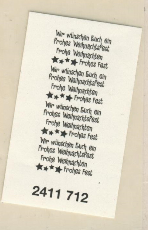 2411712 Duo Sticker Frohe Weihnachten doppelseitig klebend