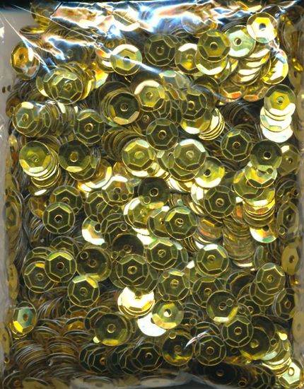 1026895 Pailletten gewölbt 6mm gold 40g