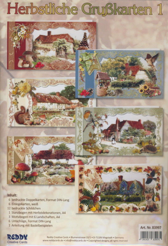 83997 Bastelset Herbstliche Grußkarten 1