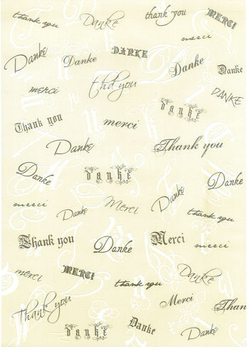 tp64 Transparentpapier A4 Danke