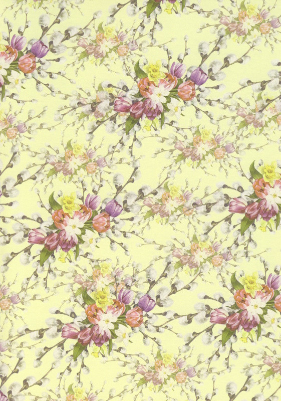 8006201 Bastelkarton A4 Frühlingsblumen