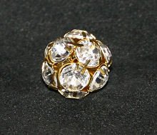 112918931 Strasskugel 18mm gold-kristall