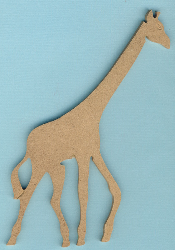 073600018 Holz Dekor Giraffe klein 14,6x10cm