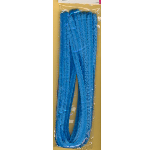 1002546 Chenilledraht 8mm hellblau 10 Stück