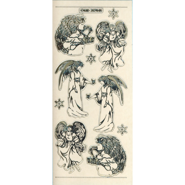 kv357045g Sticker Engel 5 gold transparent