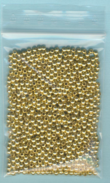 kyg00731gp Wachsperlen 3mm gold metallic 10g in Packung