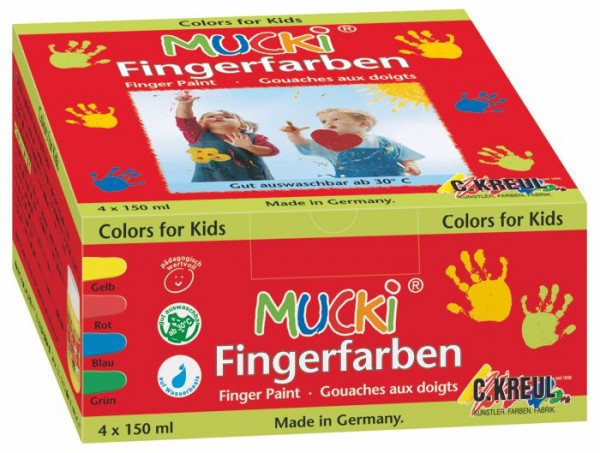 Mucki Fingerfarbe 4er Set