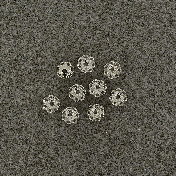 027491 Perlkappen 5mm platin